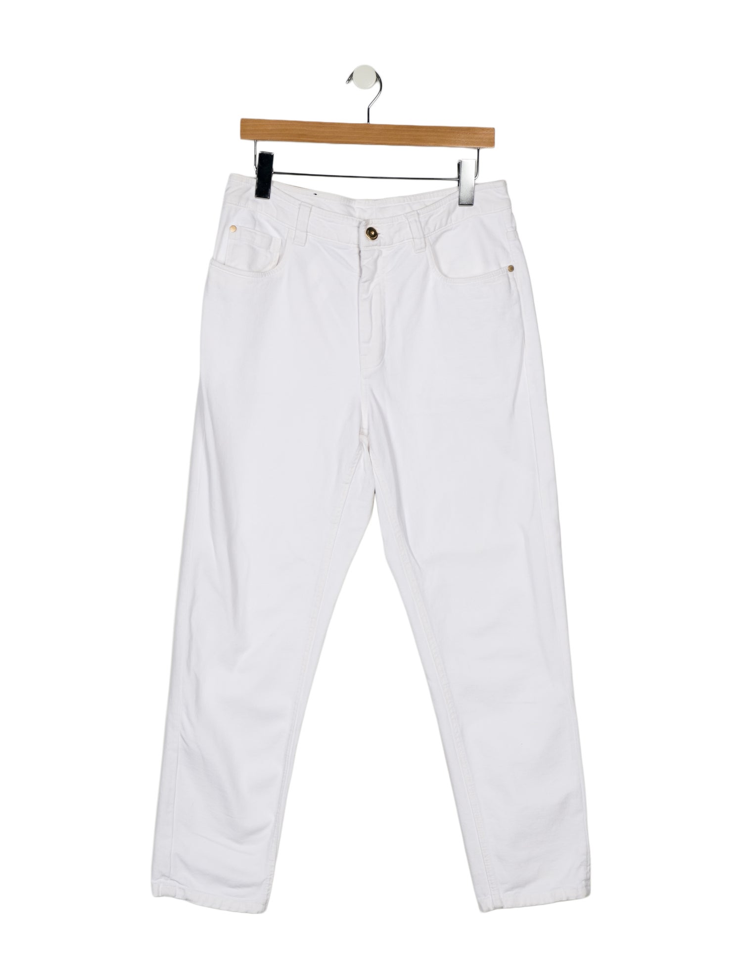 Brunello Cucinelli High-Rise Straight Leg Jeans