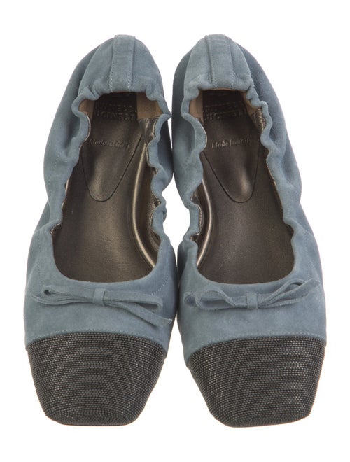 Brunello Cucinelli Suede Printed Ballet Flats