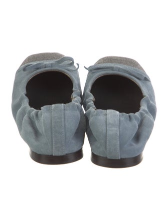 Brunello Cucinelli Suede Printed Ballet Flats