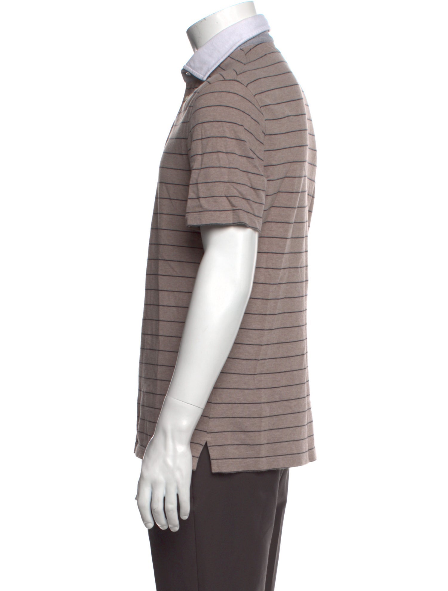 Brunello Cucinelli Striped Short Sleeve Shirt