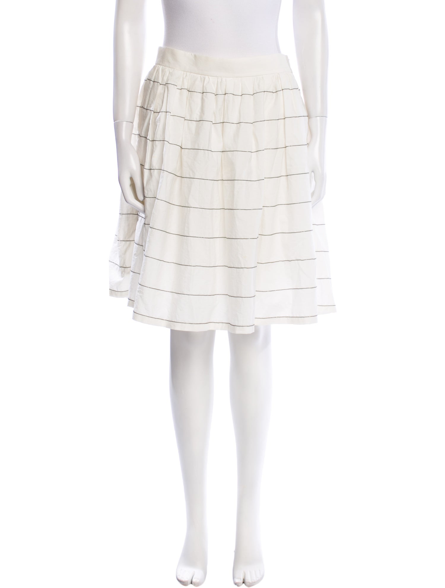 Brunello Cucinelli Beaded Accents Knee-Length Skirt