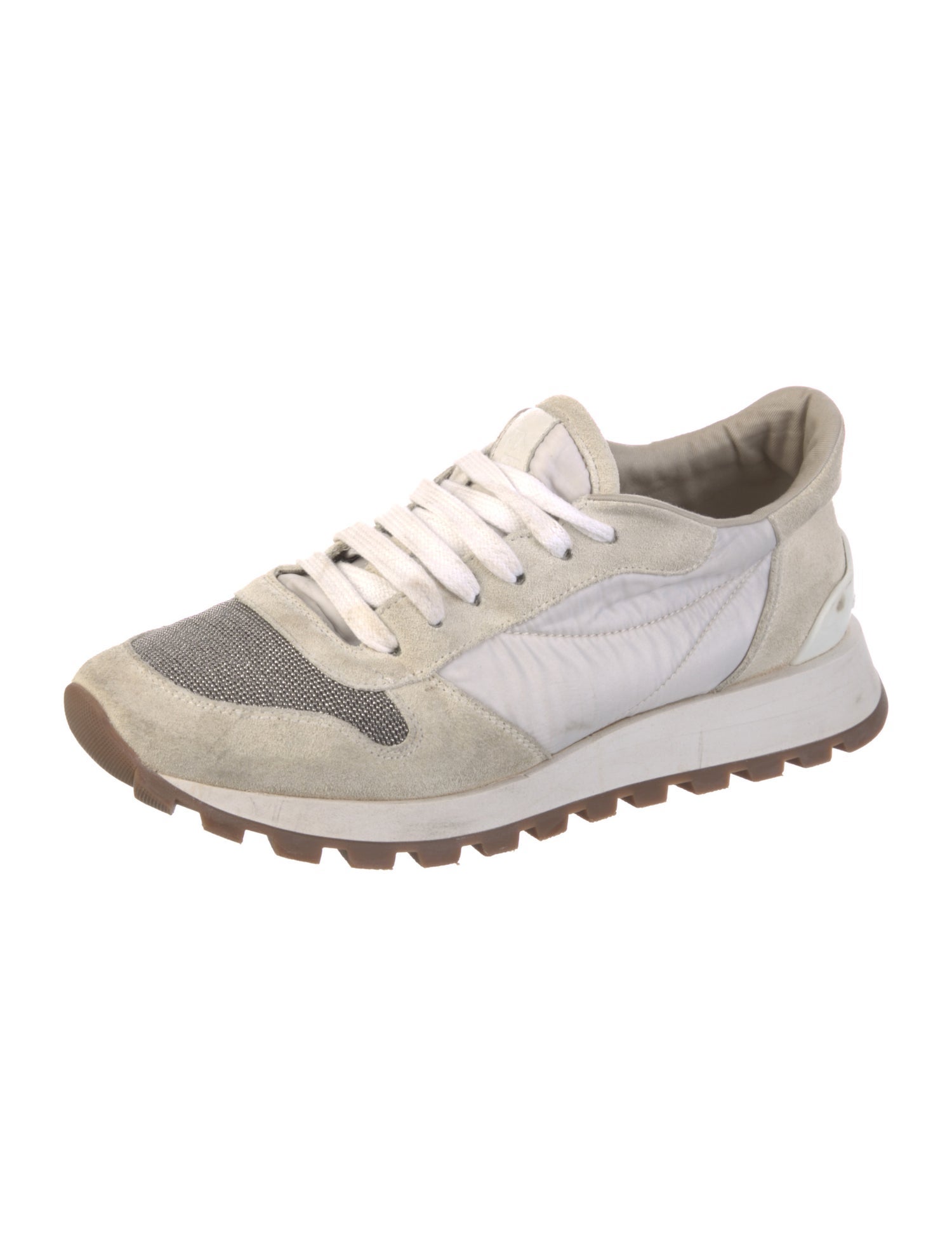 Brunello Cucinelli Monili Suede Sneakers