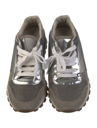 Brunello Cucinelli Monili Suede Sneakers