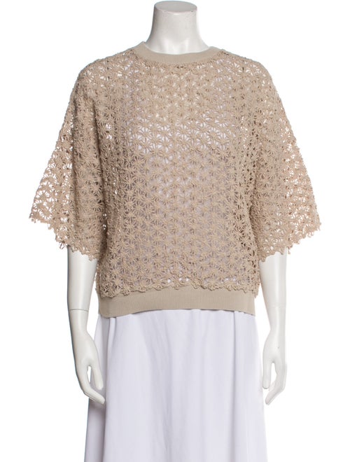 Brunello Cucinelli Crew Neck Short Sleeve Sweatshirt