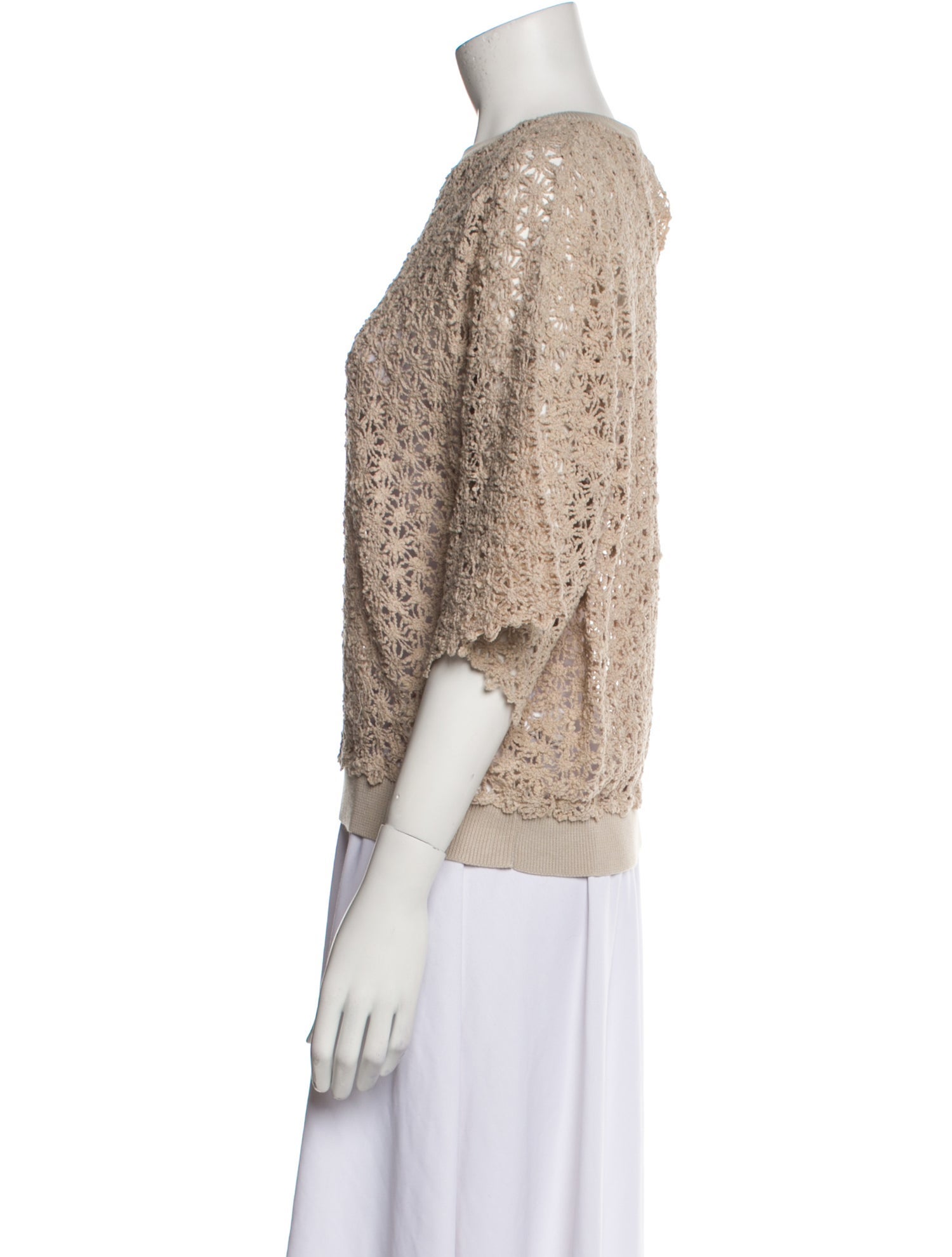 Brunello Cucinelli Crew Neck Short Sleeve Sweatshirt