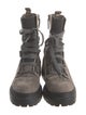Brunello Cucinelli Monili Suede Combat Boots