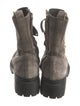 Brunello Cucinelli Monili Suede Combat Boots