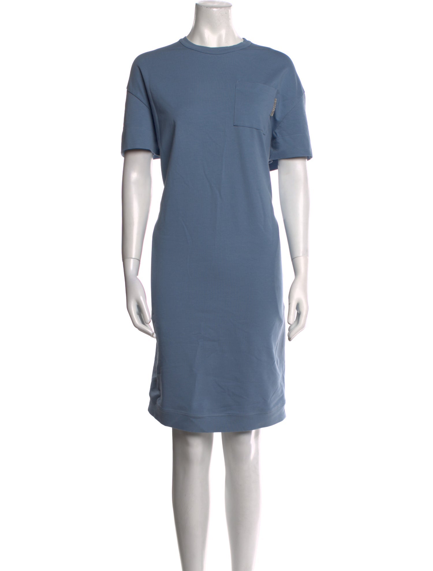 Brunello Cucinelli Crew Neck Knee-Length Dress