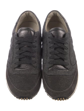 Brunello Cucinelli Monili Suede Sneakers