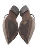 Brunello Cucinelli Suede Beaded Accents Slingback Flats