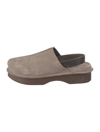 Brunello Cucinelli Leather Slingback Flats
