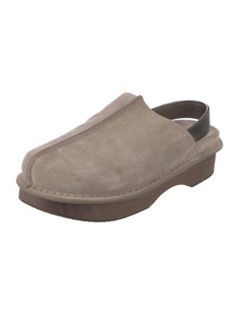 Brunello Cucinelli Leather Slingback Flats