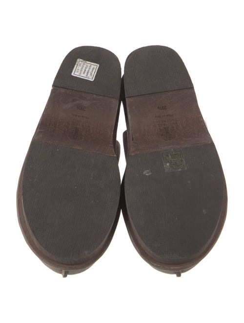 Brunello Cucinelli Leather Slingback Flats