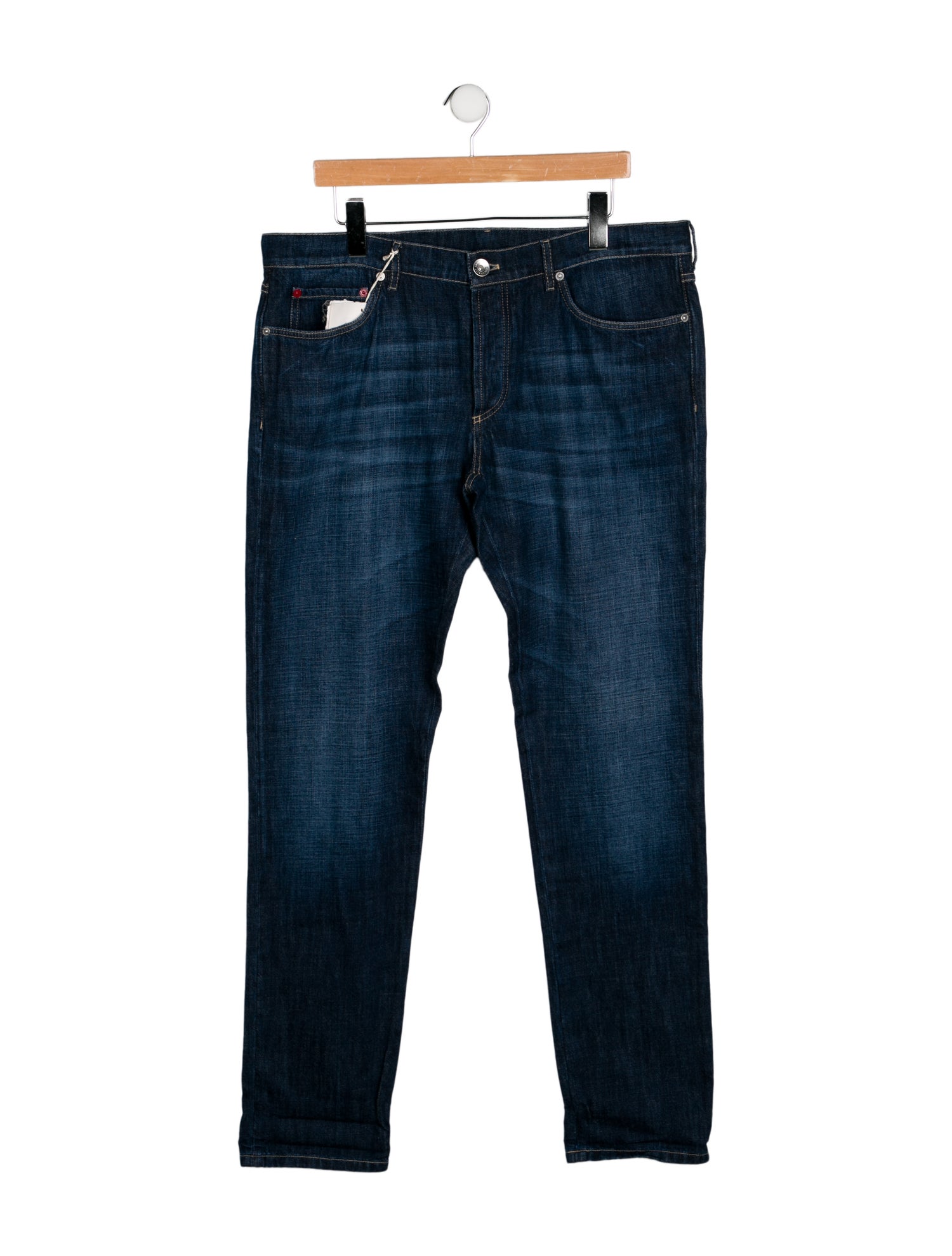 Brunello Cucinelli Mid-Rise Straight Leg Jeans w/ Tags