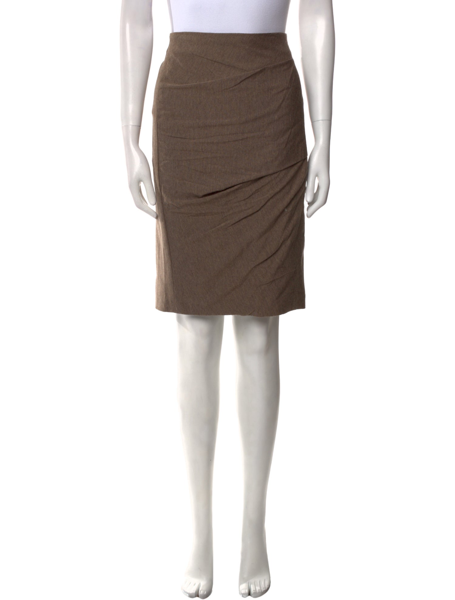 Brunello Cucinelli Virgin Wool Knee-Length Skirt