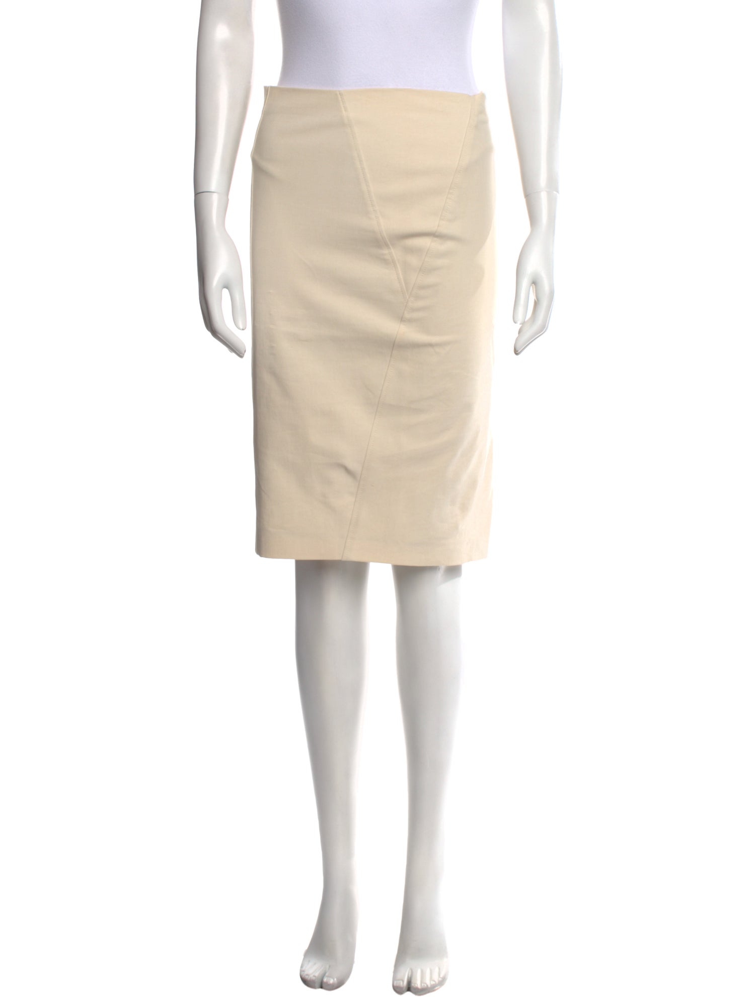 Brunello Cucinelli Pleated Accents Knee-Length Skirt