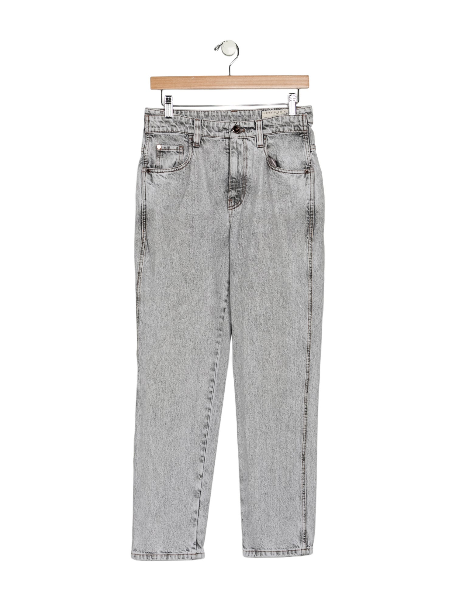 Brunello Cucinelli Mid-Rise Straight Leg Jeans