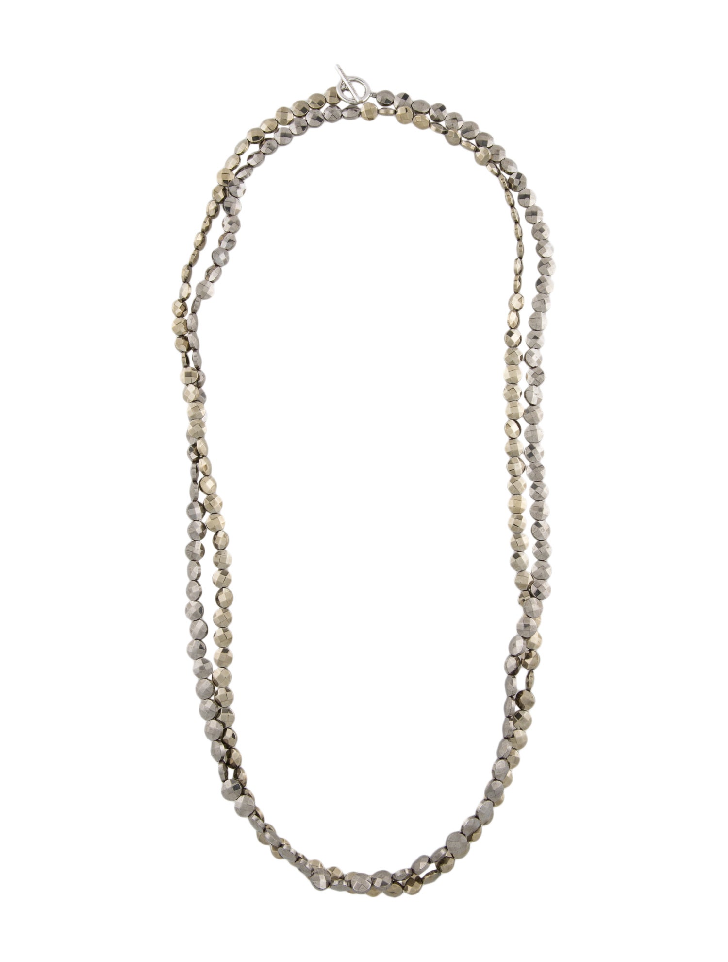Brunello Cucinelli Stone Bead Double Strand Necklace