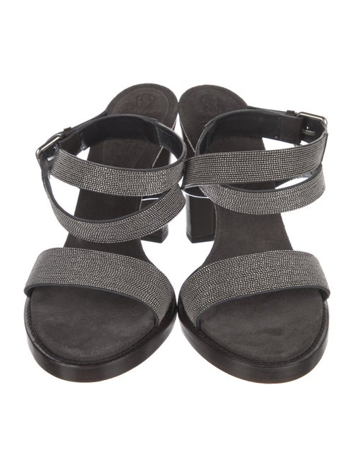Brunello Cucinelli Monili Suede Sandals