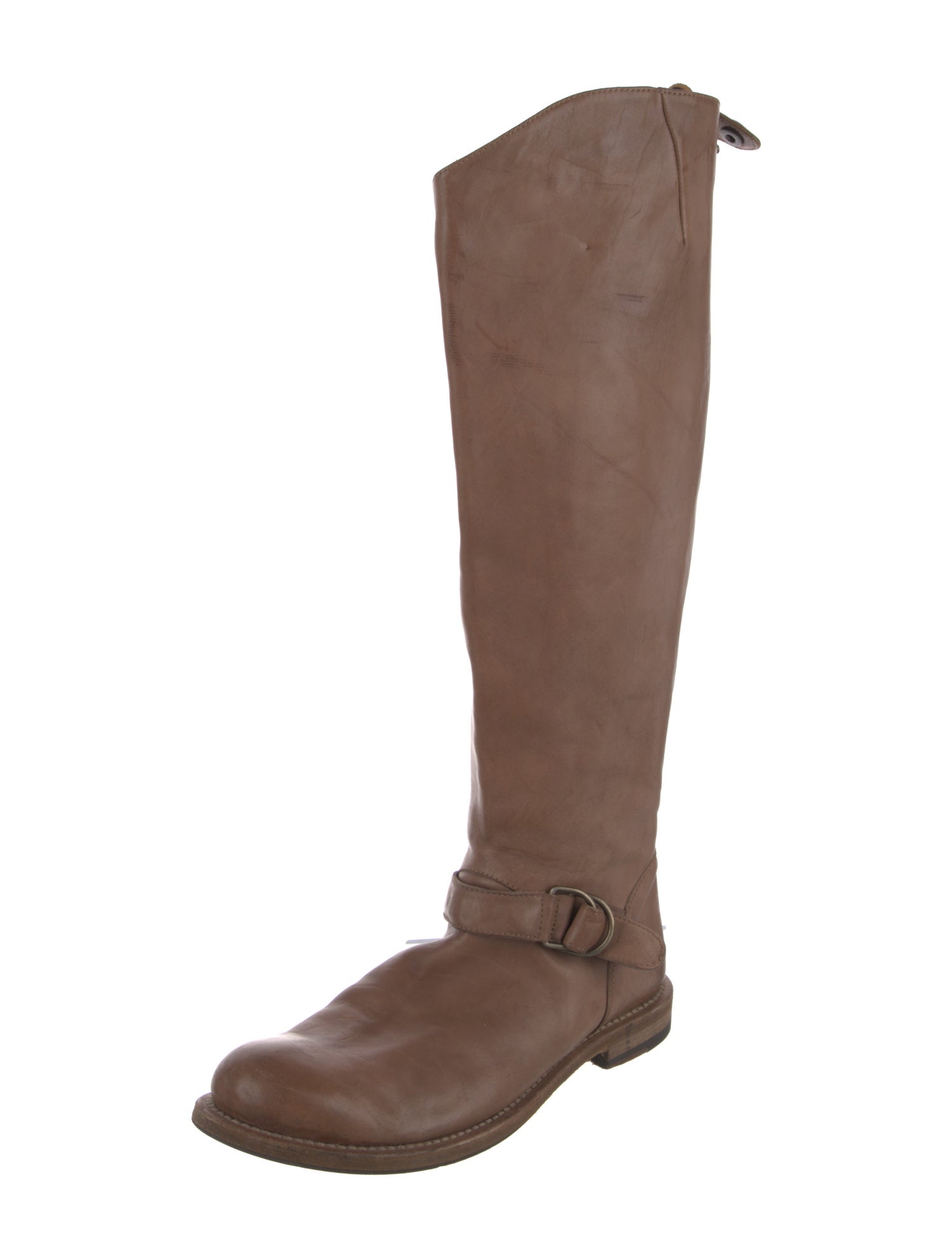 Brunello Cucinelli Leather Riding Boots