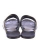 Brunello Cucinelli Leather Animal Print Slides