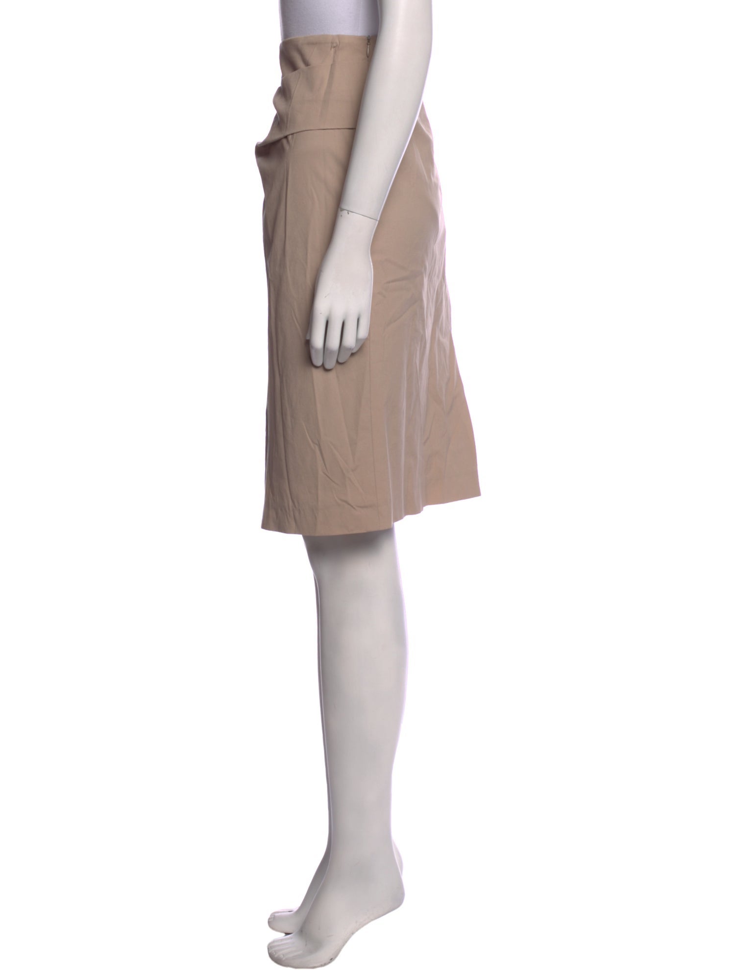 Brunello Cucinelli Pleated Accents Knee-Length Skirt