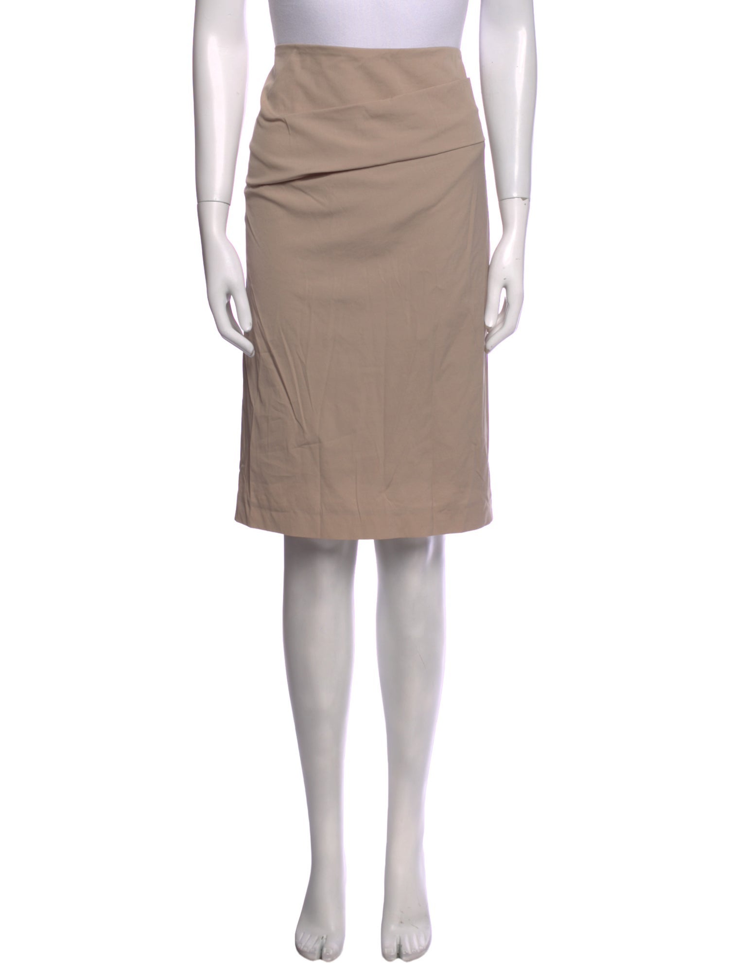 Brunello Cucinelli Pleated Accents Knee-Length Skirt