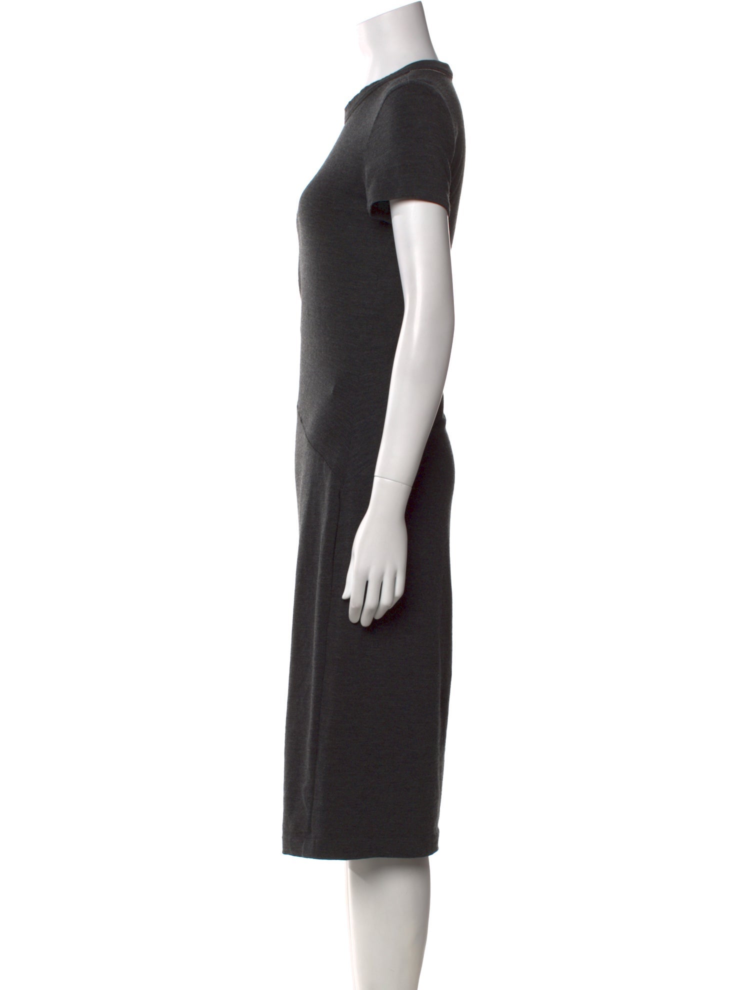 Brunello Cucinelli Virgin Wool Midi Length Dress