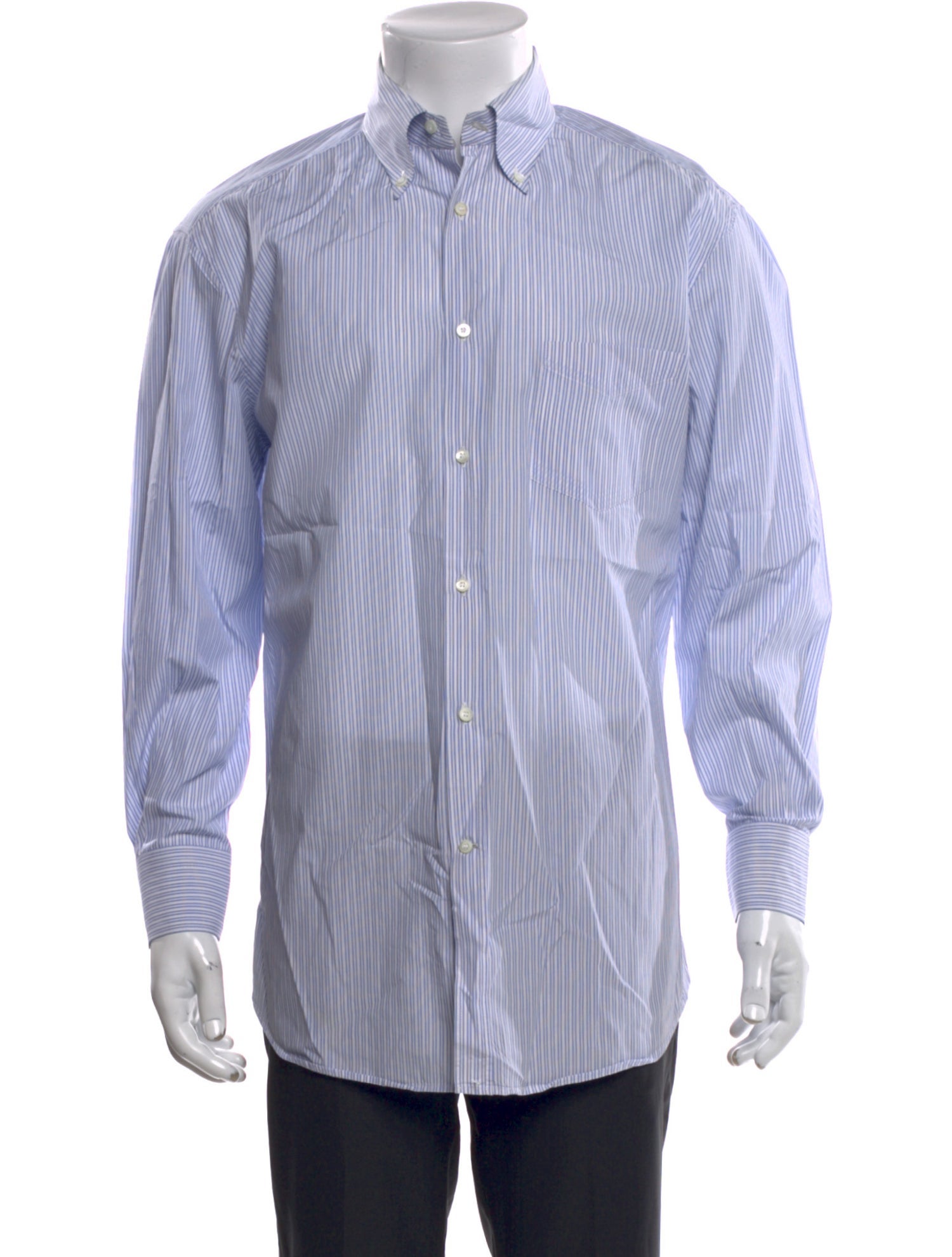 Brunello Cucinelli Striped Long Sleeve Shirt
