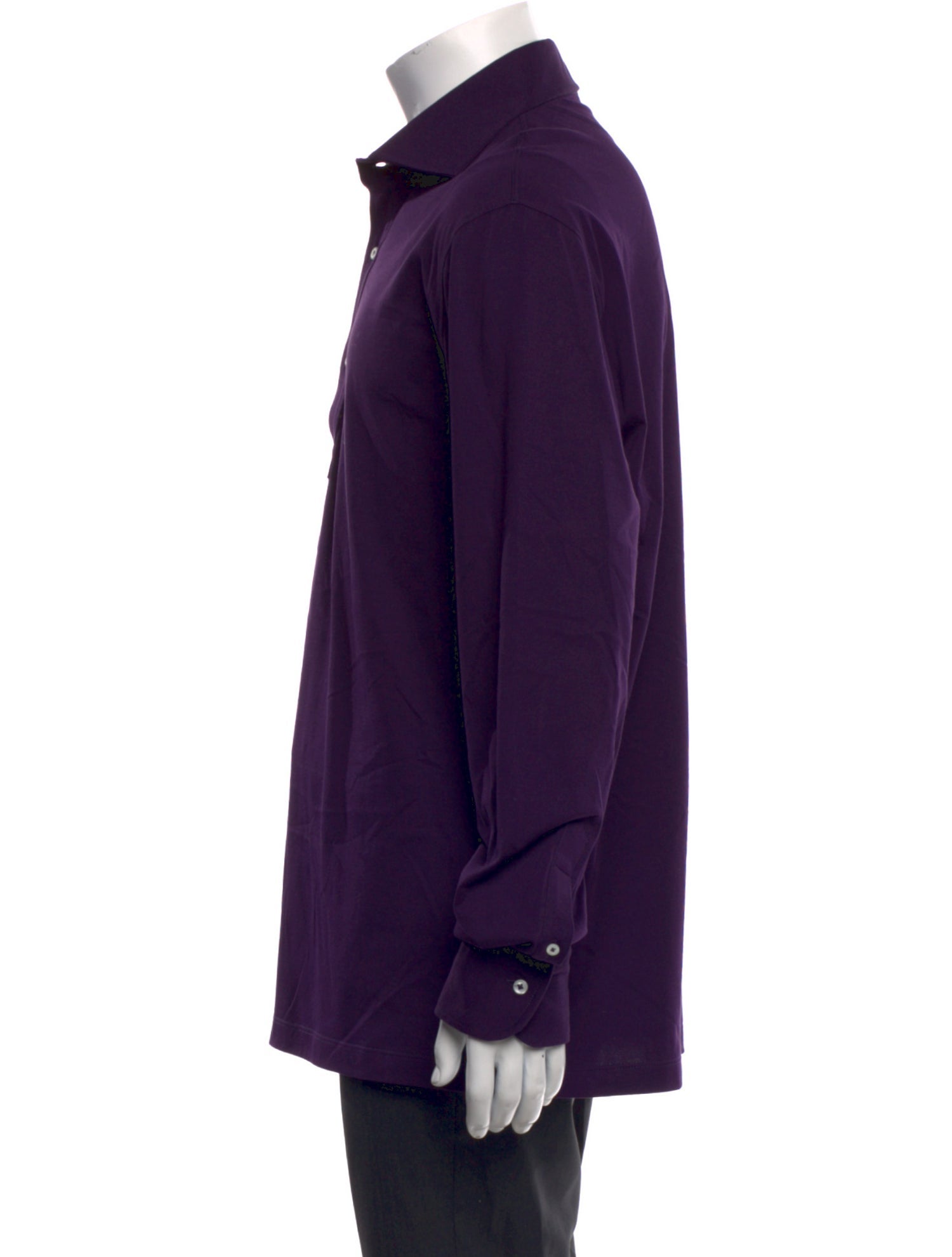 Brunello Cucinelli V-Neck Long Sleeve Polo Shirt
