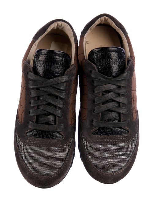 Brunello Cucinelli Monili Suede Sneakers