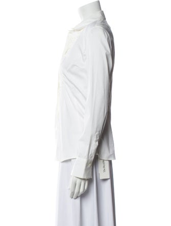 Brunello Cucinelli Long Sleeve Button-Up Top