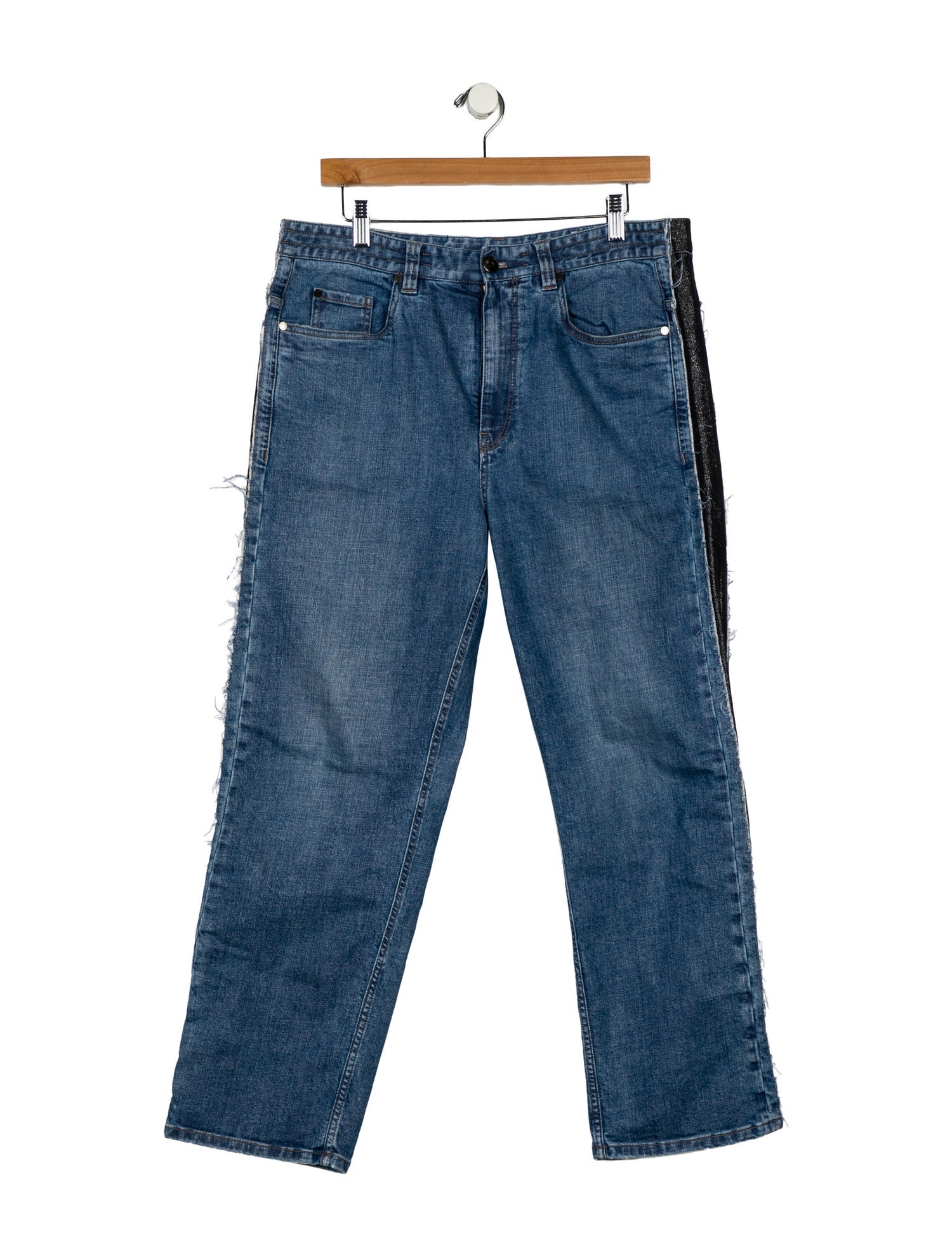 Brunello Cucinelli High-Rise Straight Leg Jeans