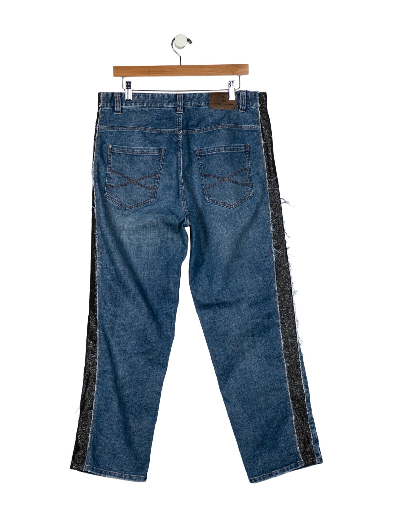 Brunello Cucinelli High-Rise Straight Leg Jeans