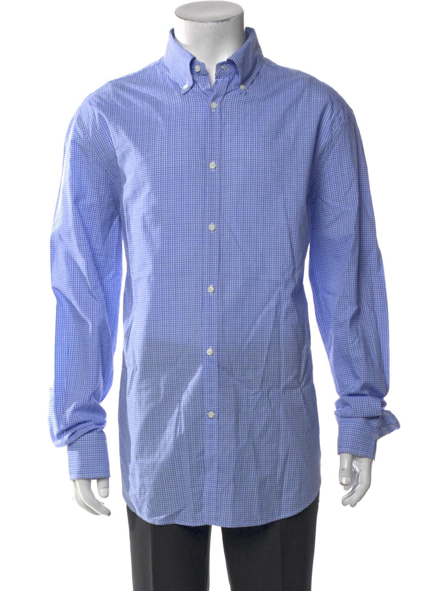 Brunello Cucinelli Plaid Print Long Sleeve Shirt