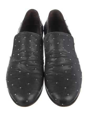 Brunello Cucinelli Leather Studded Accents Oxfords