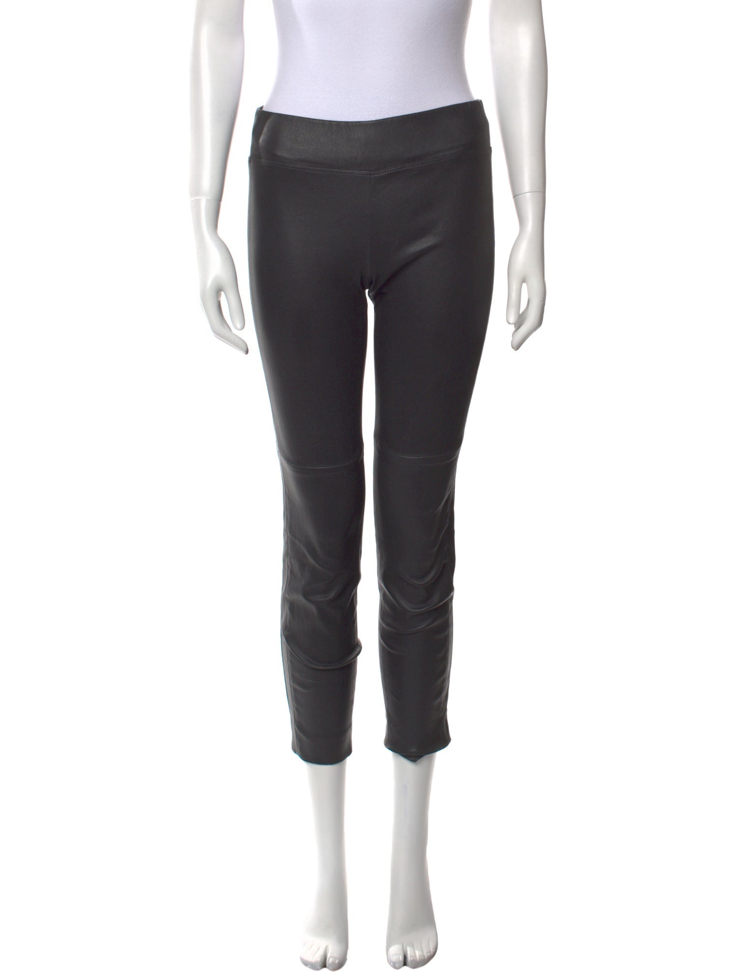 Brunello Cucinelli Leather Skinny Leg Pants