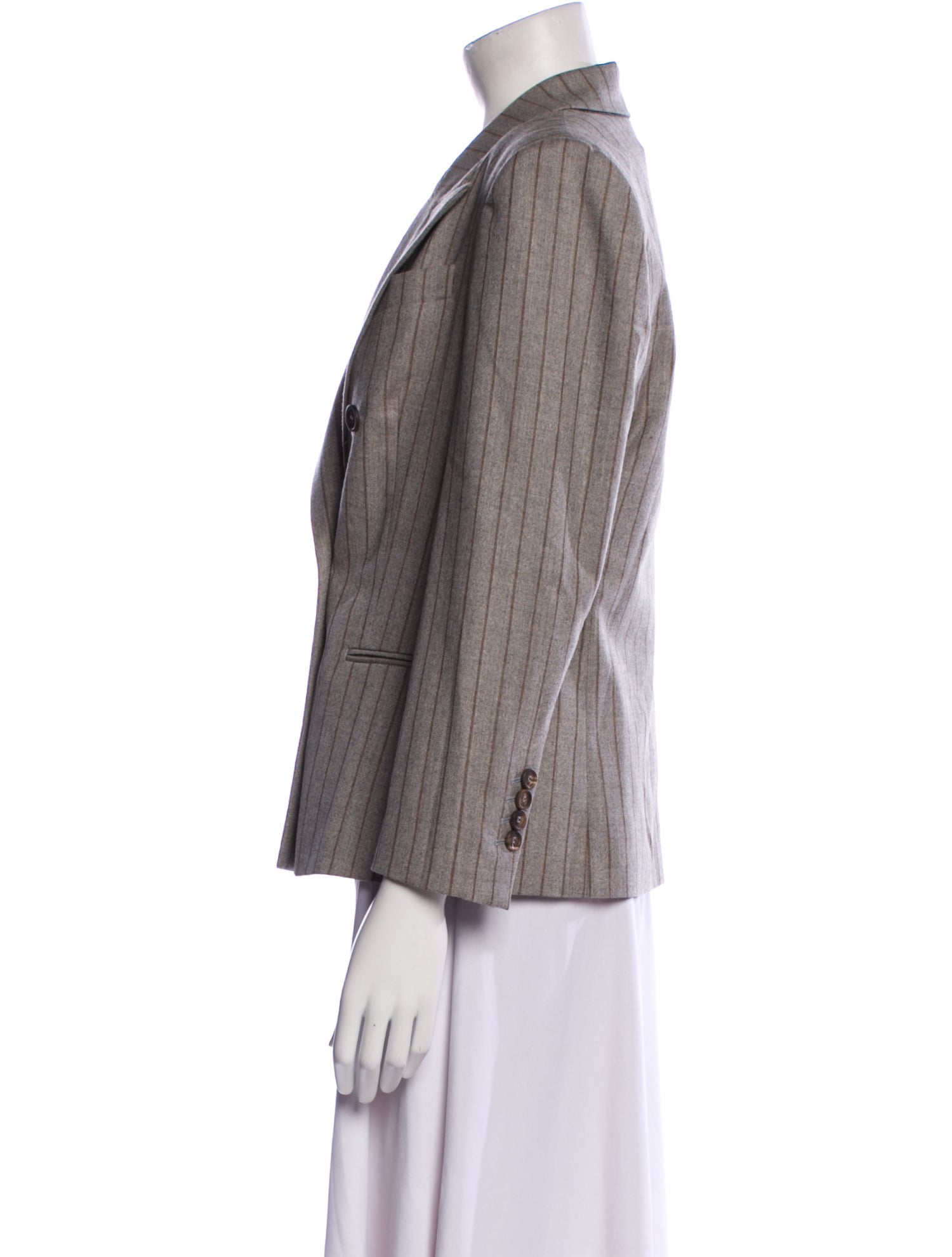 Brunello Cucinelli Virgin Wool Striped Blazer w/ Tags