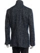 Brunello Cucinelli Cashmere Tweed Pattern Peacoat