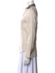Brunello Cucinelli Linen Long Sleeve Button-Up Top