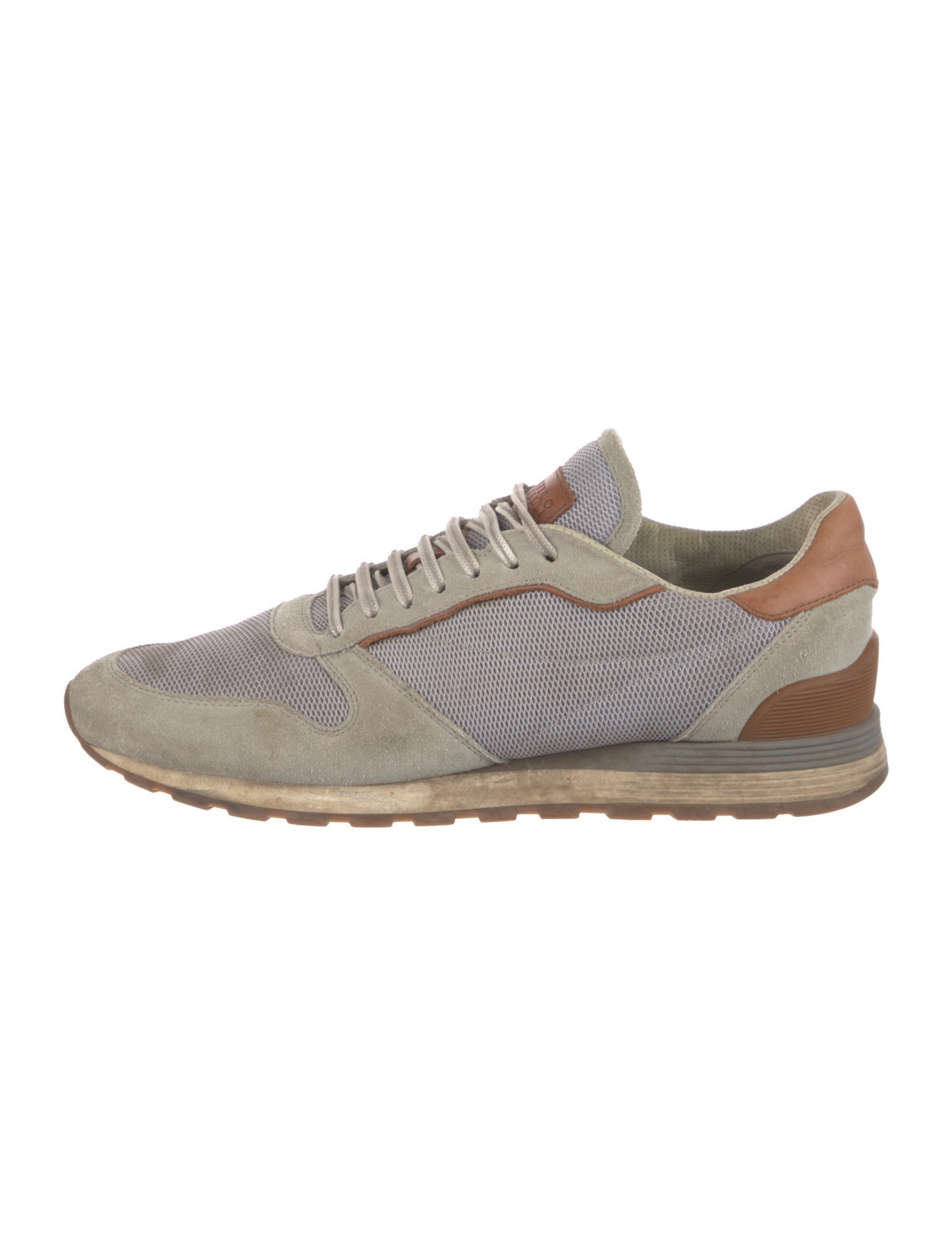 Brunello Cucinelli Colorblock Pattern Sneakers