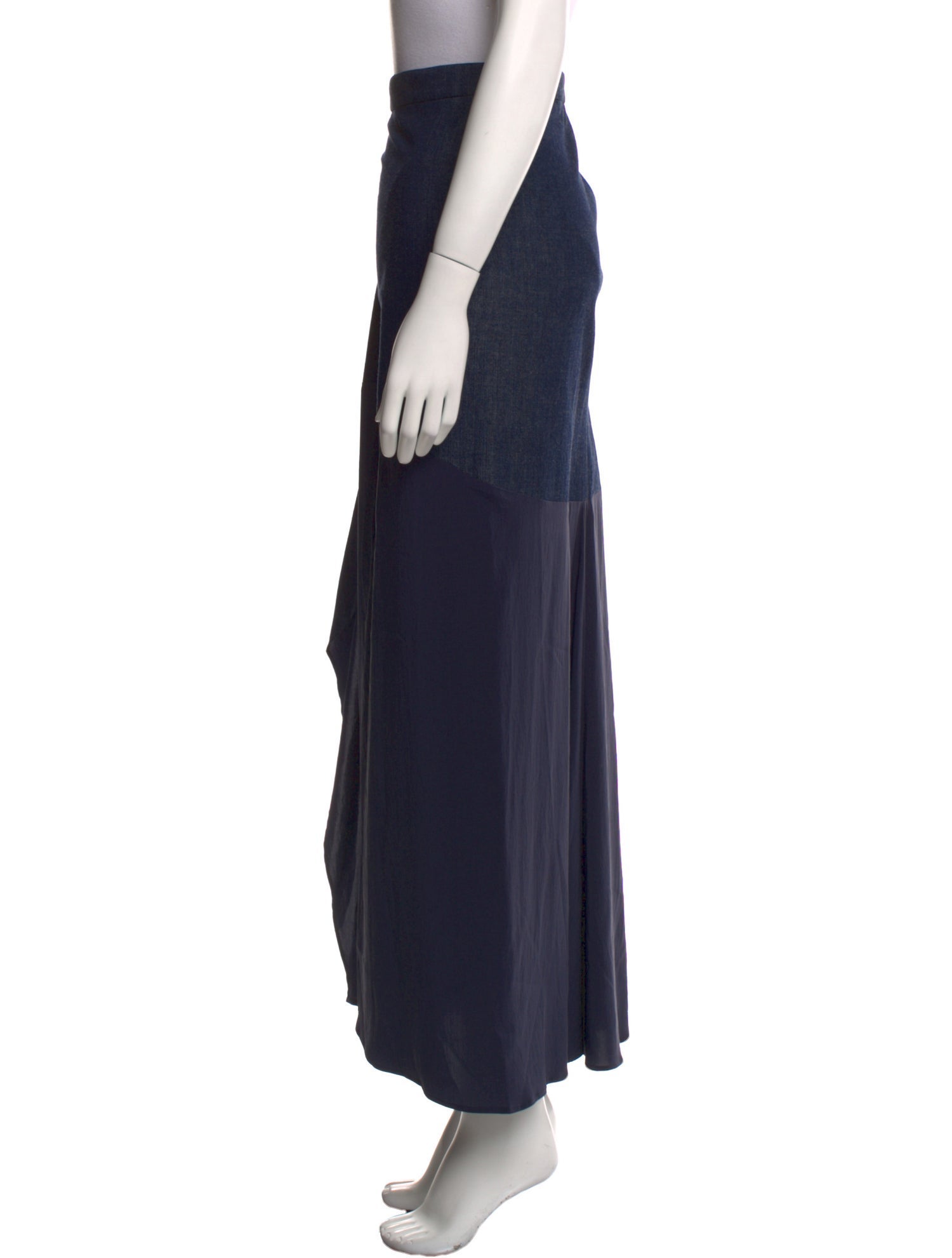 Brunello Cucinelli Silk Midi Length Skirt