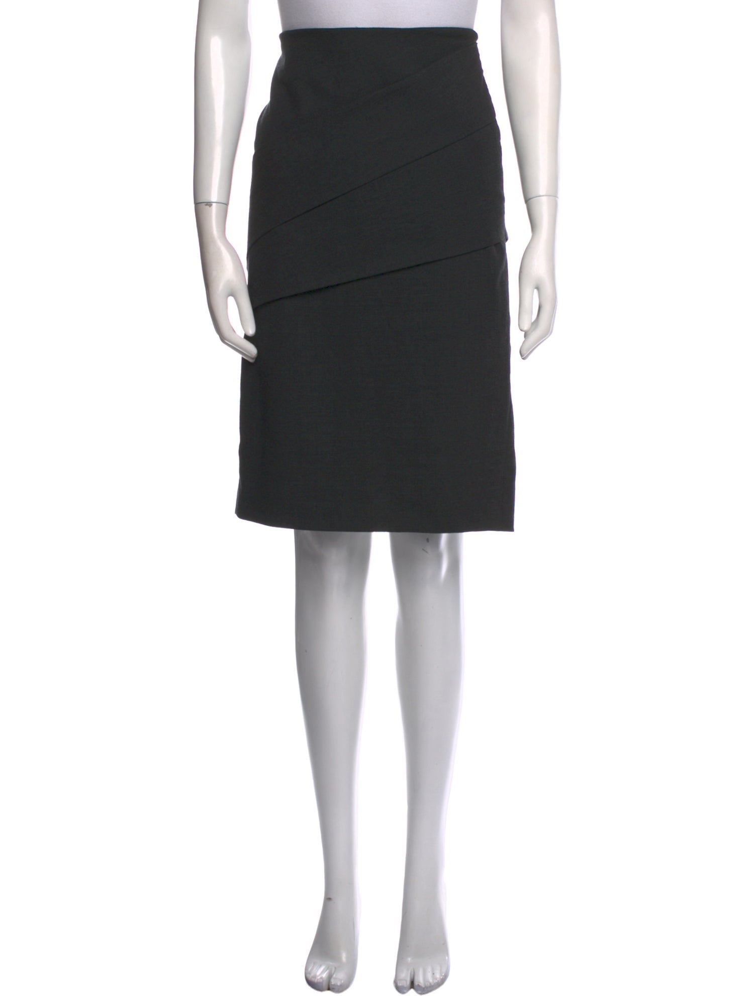 Brunello Cucinelli Virgin Wool Knee-Length Skirt