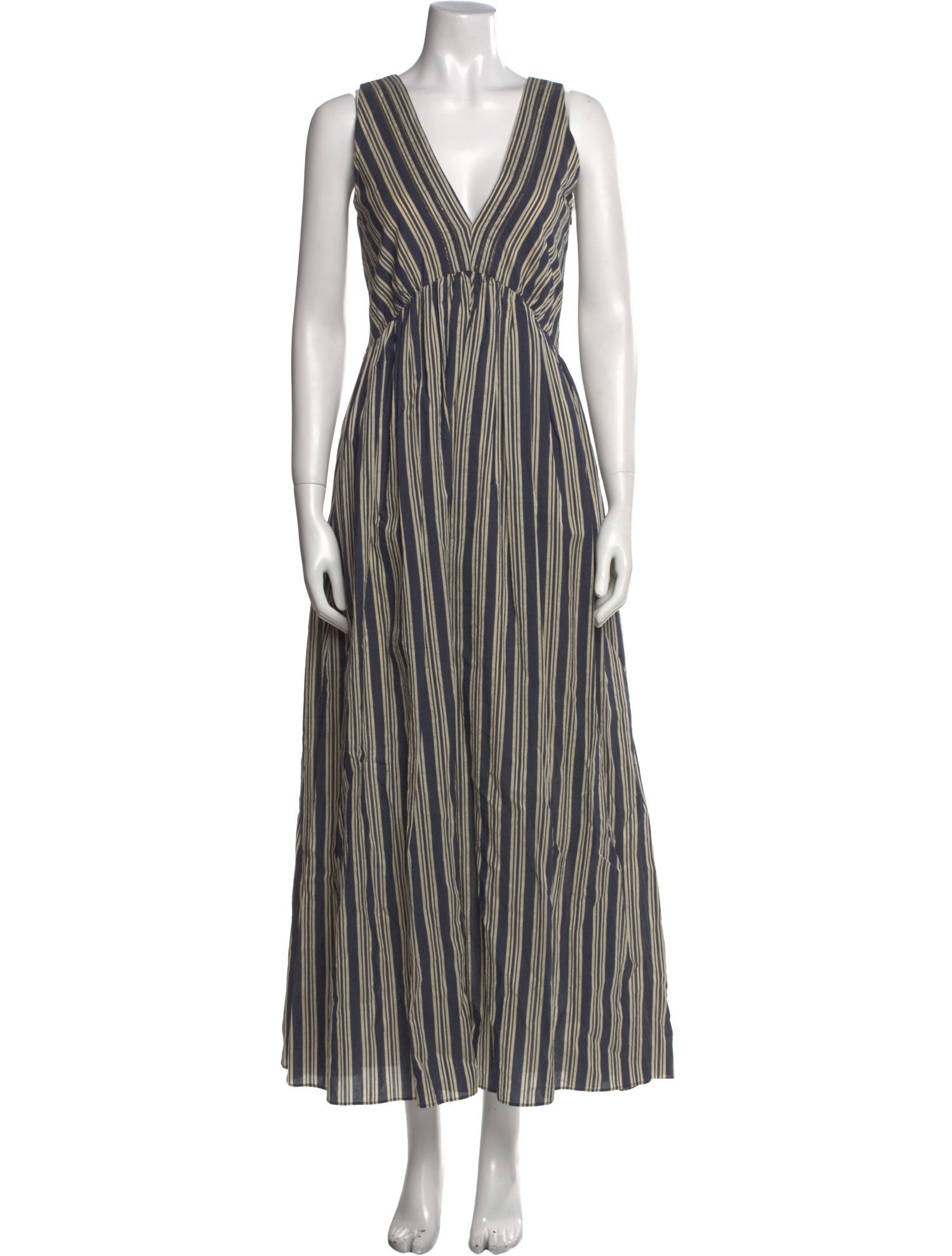 Brunello Cucinelli Striped Long Dress w/ Tags