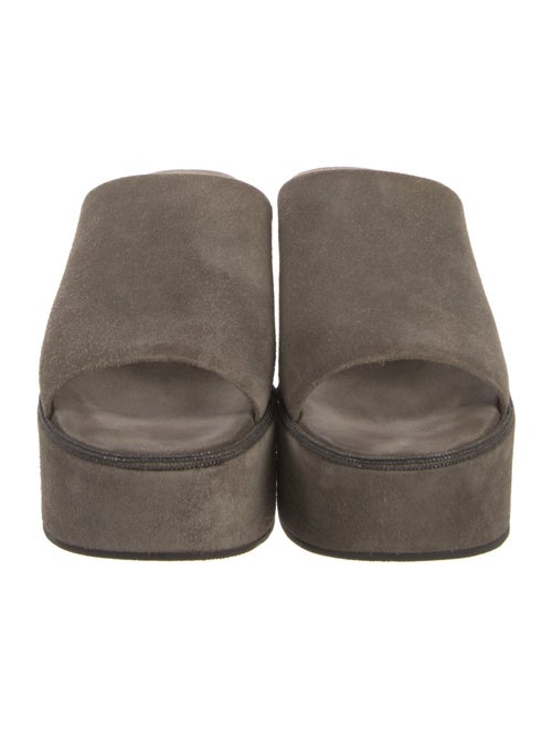 Brunello Cucinelli Suede Slides