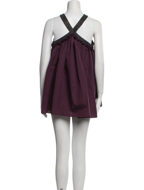 Brunello Cucinelli Halterneck Mini Dress