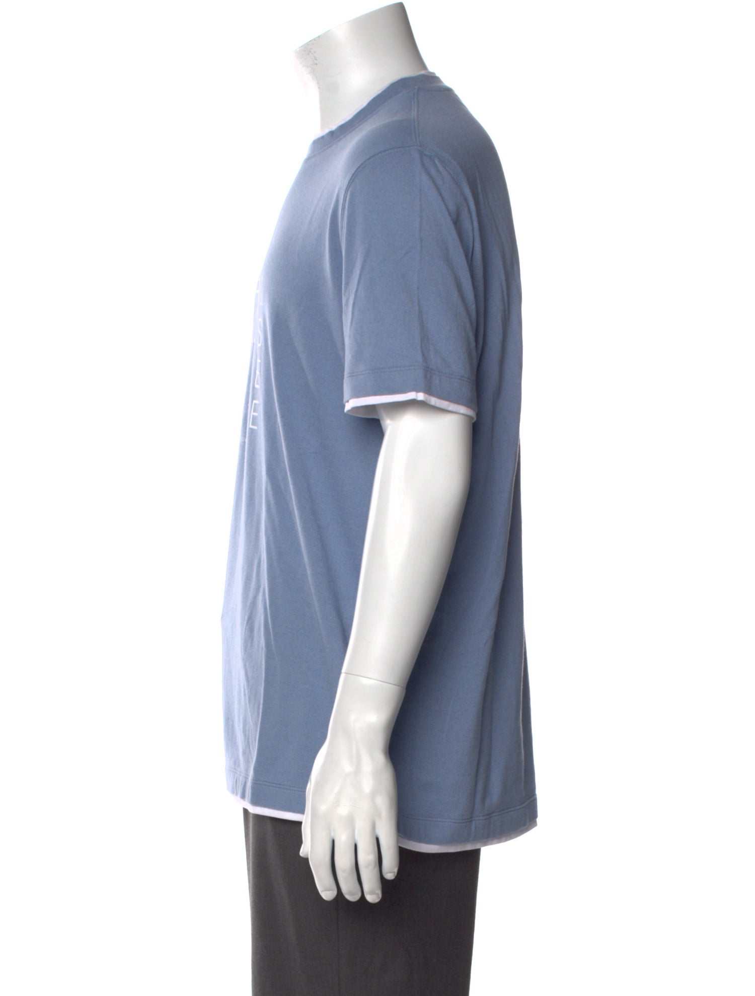 Brunello Cucinelli Graphic Print Crew Neck T-Shirt