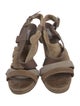 Brunello Cucinelli Suede Slingback Sandals