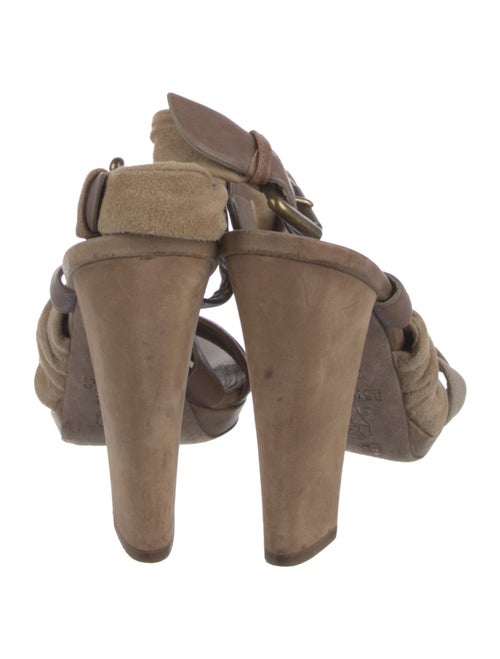 Brunello Cucinelli Suede Slingback Sandals