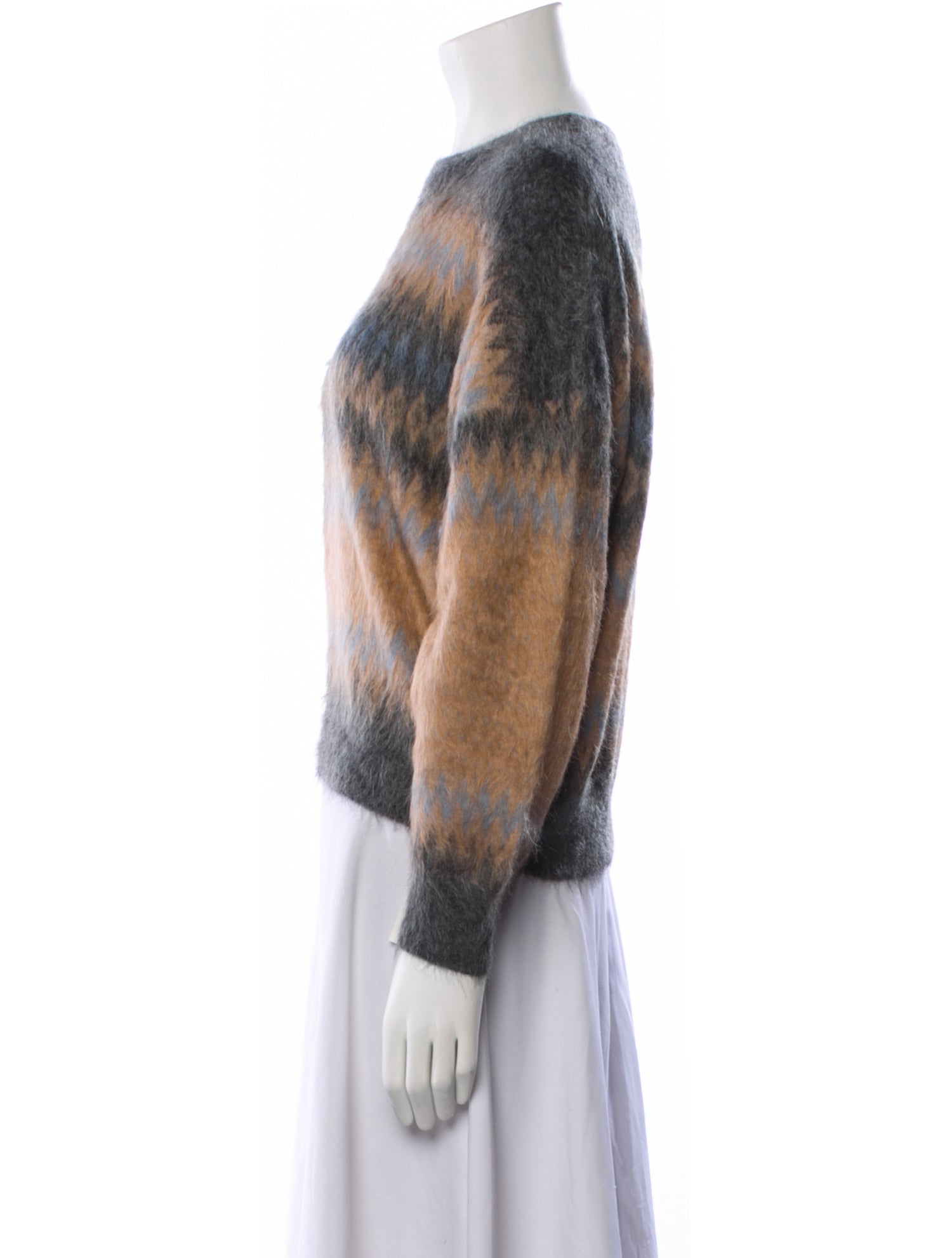 Brunello Cucinelli Striped Crew Neck Sweater